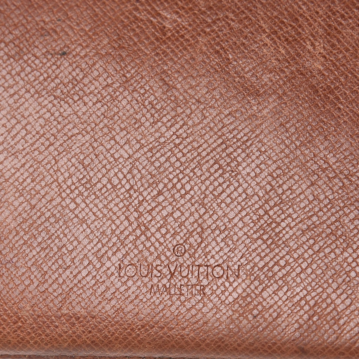 Monogram Simple Checkbook Holder Wallet