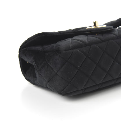 Chanel Velvet Quilted Mini Rectangular Pearl Crush Flap Black 6 of 10
