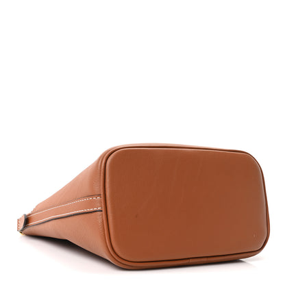 Louis Vuitton Calfskin Lock and Walk Bucket Cognac 4 of 10