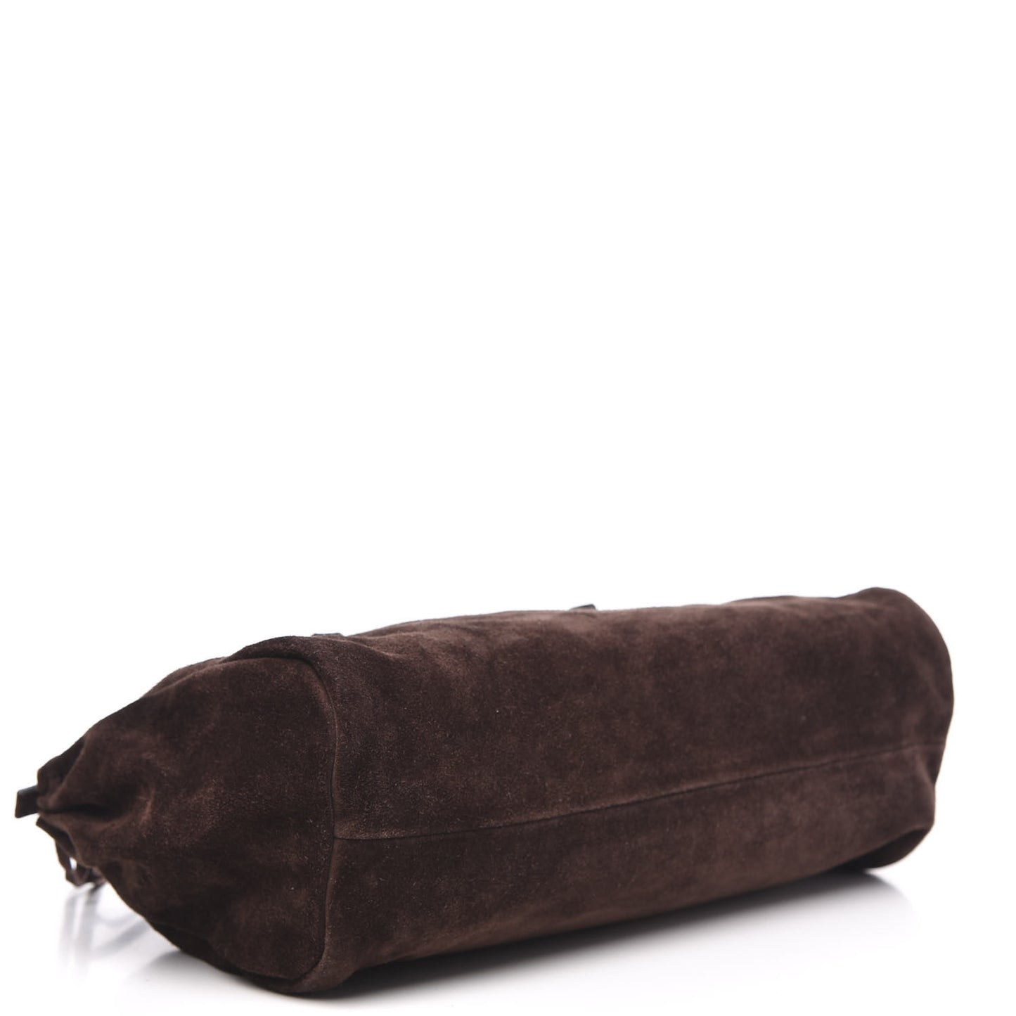 Suede Camoscio Bow Bag Caffe