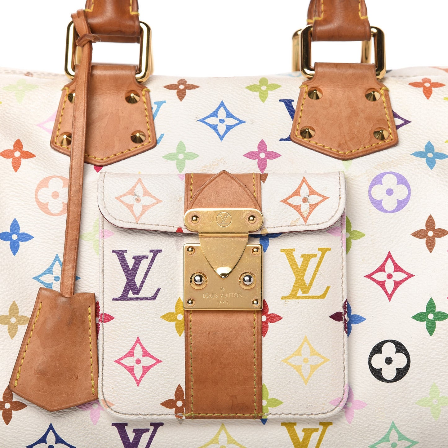 Monogram Multicolor Speedy 30 White