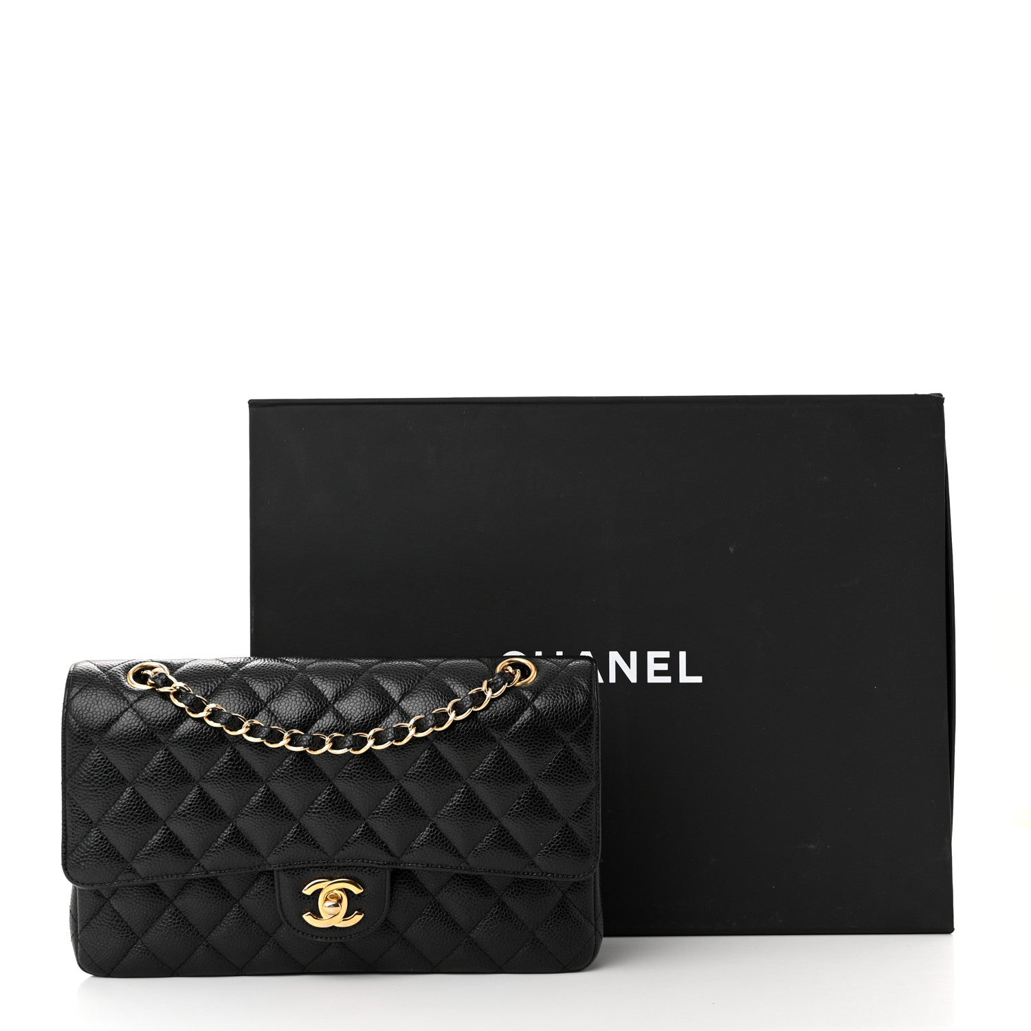 Chanel Caviar Quilted Medium Double Flap Black 13 of 13