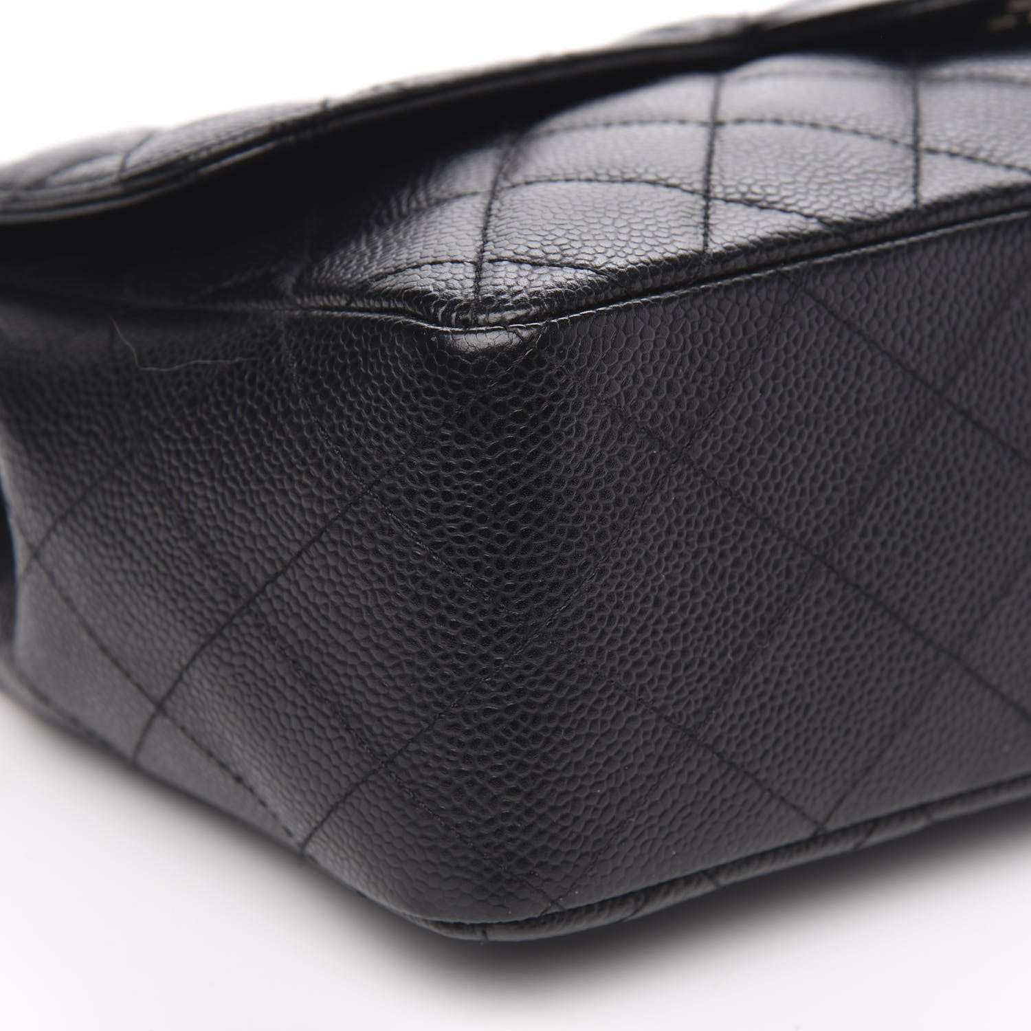 Chanel Caviar Quilted Jumbo Single Flap Black 8 of 12