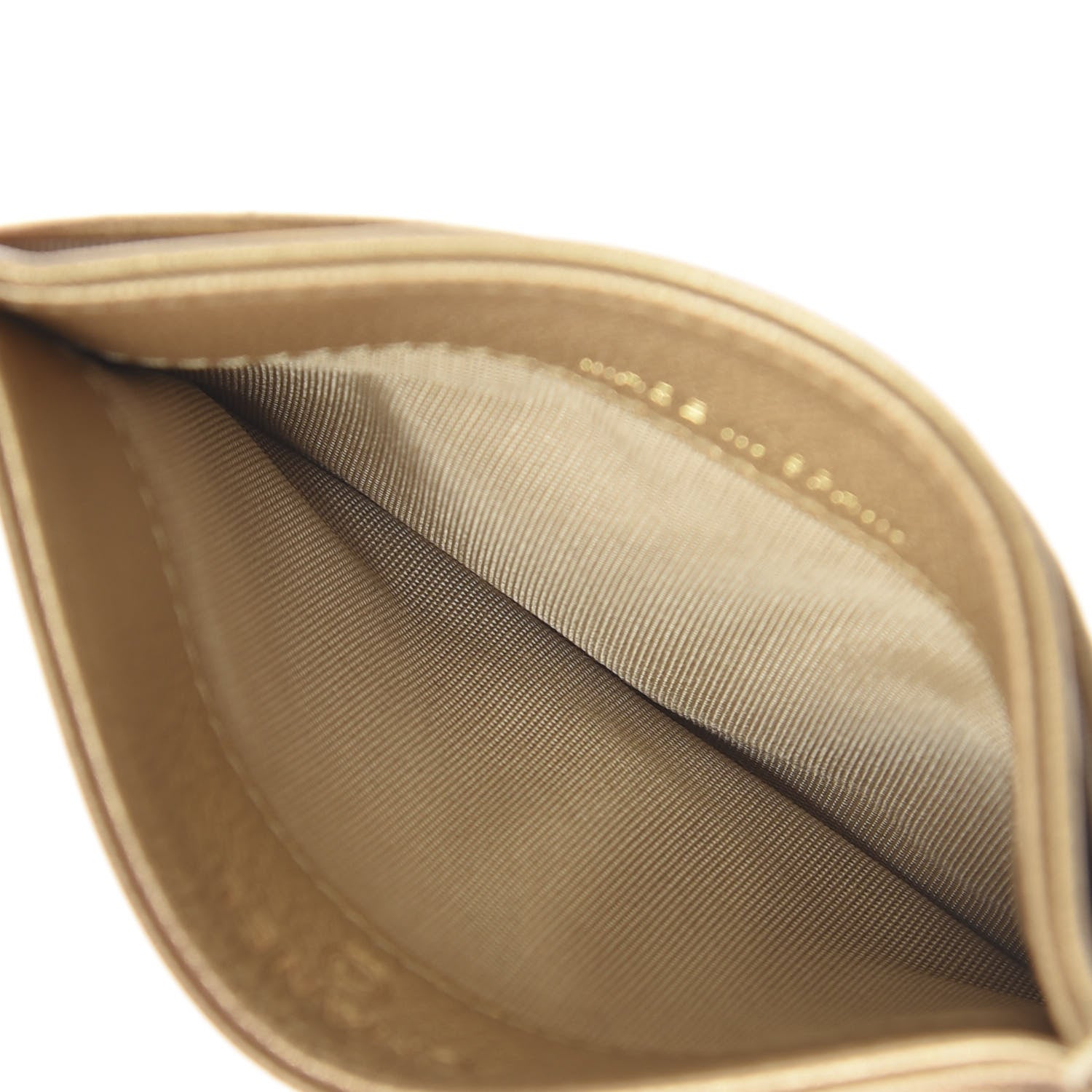 Chanel Metallic Goatskin Quilted Chanel 19 Card Holder Gold 4 of 7