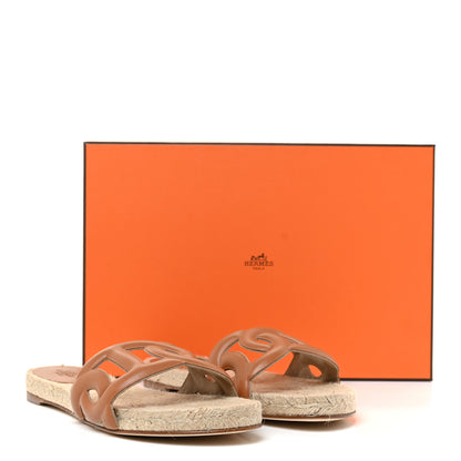 Hermes Nappa Famosa Espadrille Sandals 39 Naturel 11 of 11