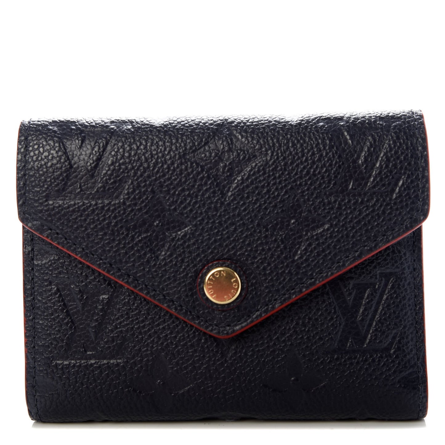 Empreinte Victorine Wallet Marine Rouge