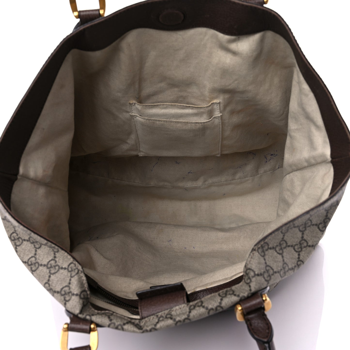 GG Supreme Monogram Web Neo Vintage Tote Beige New Acero Crop