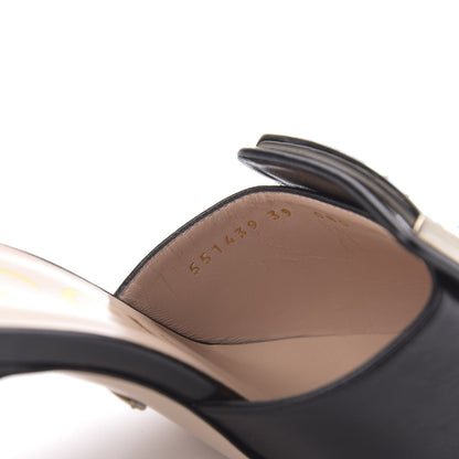 Gucci Malaga Kid Crystal Square G Madelyn Mules 39 Black 8 of 9