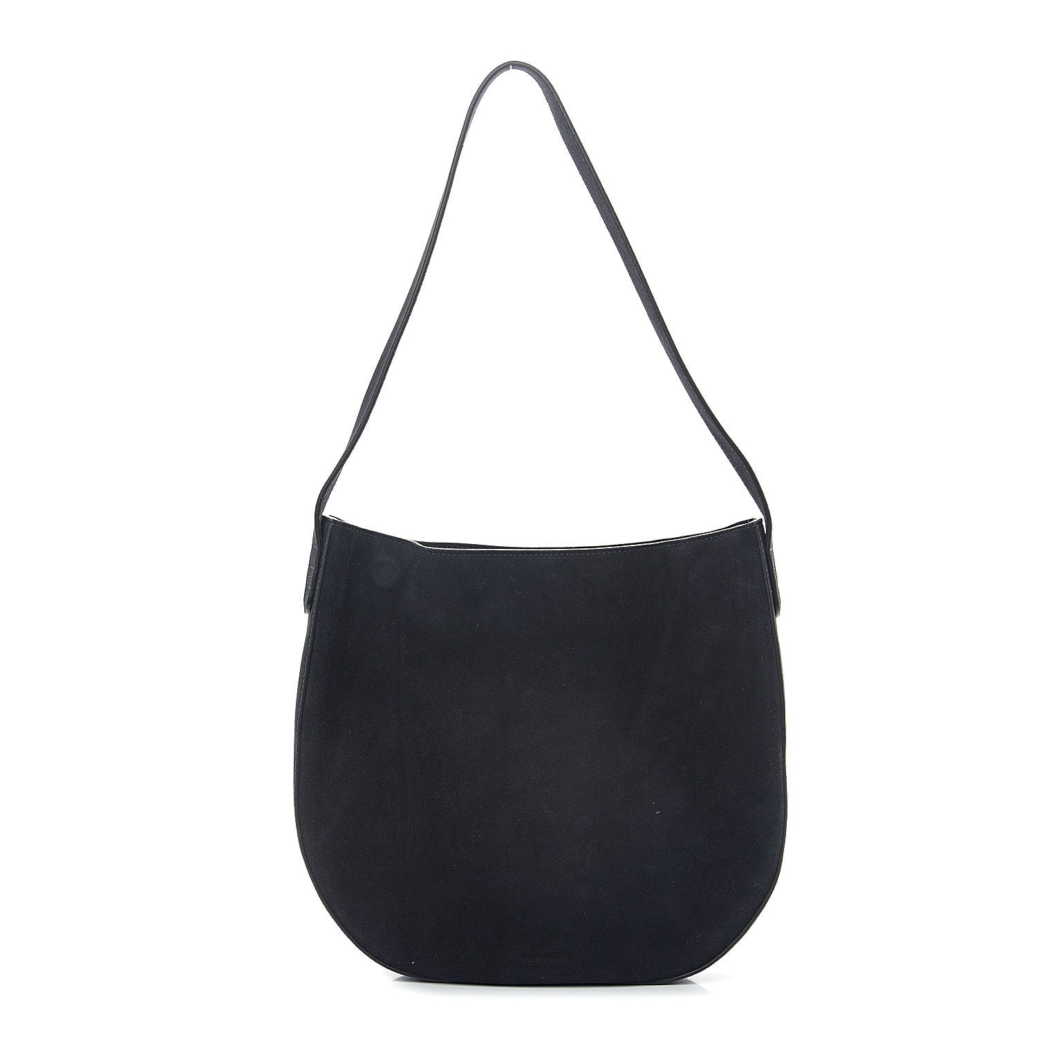 Mansur Gavriel Suede Shoulder Bag Navy 1 of 8