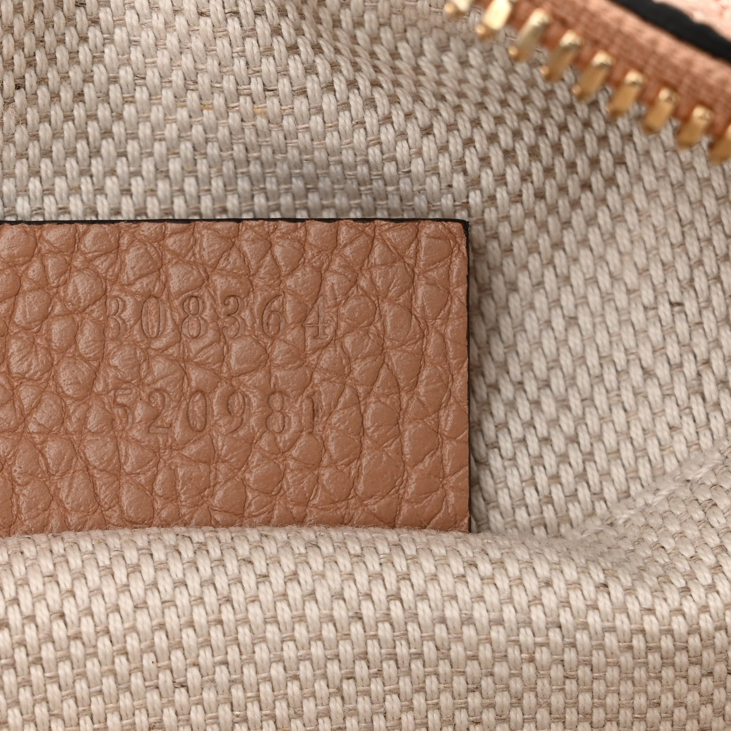 Gucci Pebbled Calfskin Small Soho Disco Bag Camelia 7 of 11