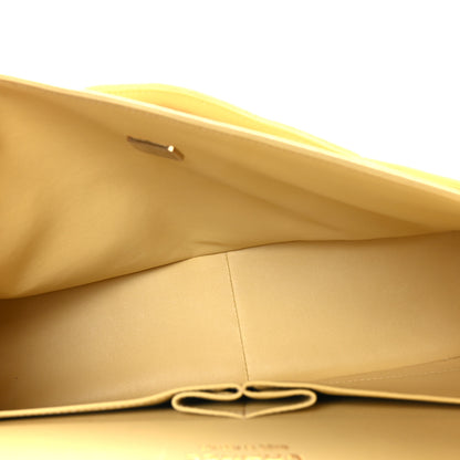 Chanel Caviar Quilted Jumbo Double Flap Yellow 5 of 9