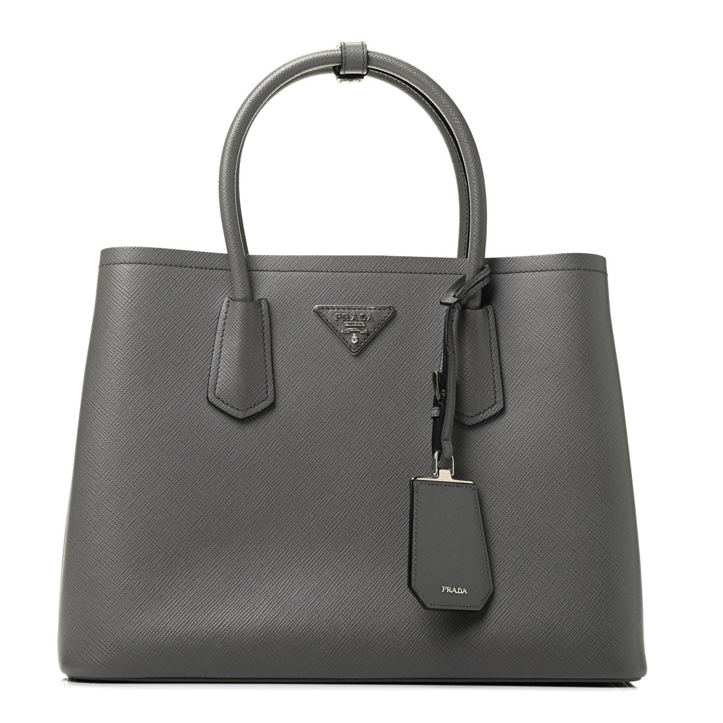 Saffiano Cuir Small Double Bag Marmo