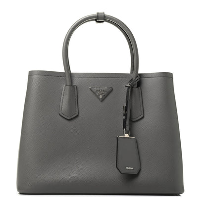 Prada Saffiano Cuir Small Double Bag Marmo 1 of 9