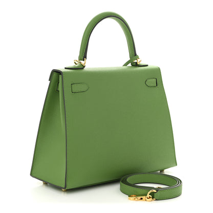 Hermes Epsom Kelly Sellier 25 Vert Yucca 3 of 11
