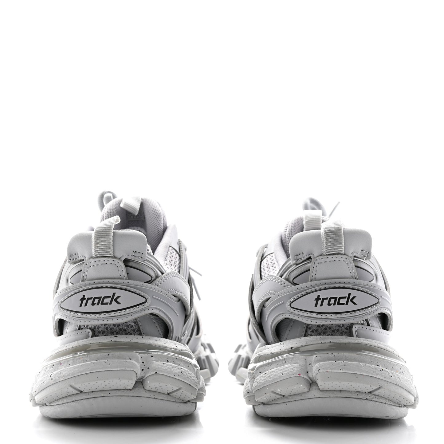 Rubber Mesh Fabric Monocolor Recycled Sole Womens Track Sneakers 35 Medium Grey