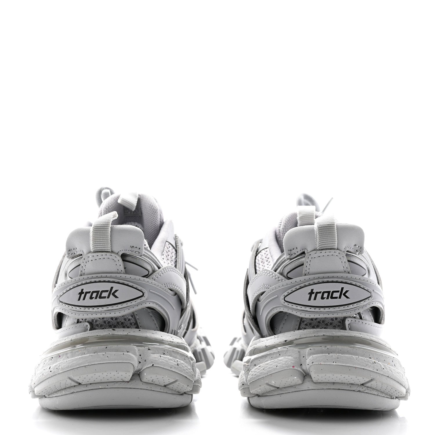 Balenciaga Rubber Mesh Fabric Monocolor Recycled Sole Womens Track Sneakers 35 Medium Grey 5 of 13