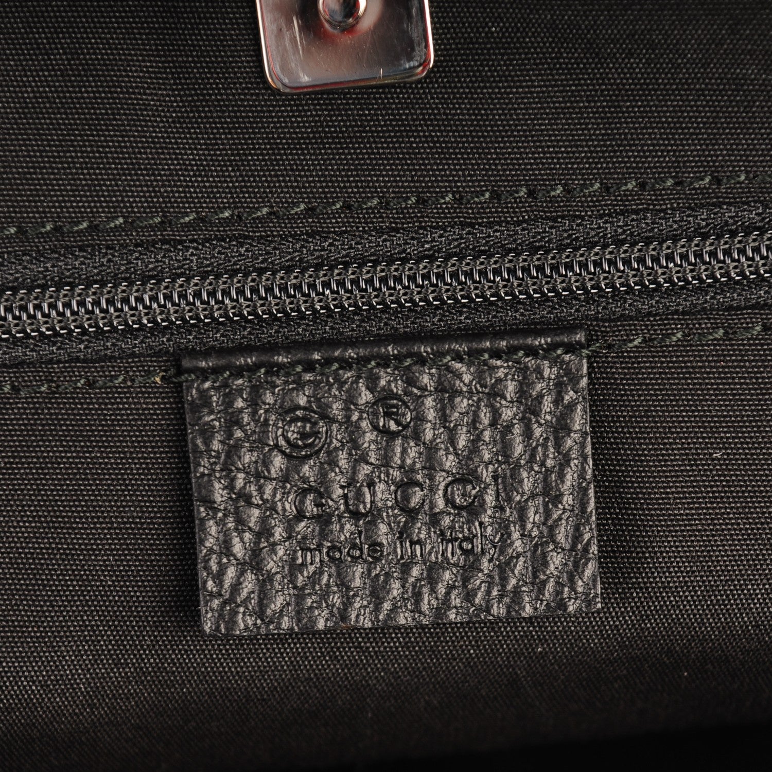Gucci Monogram Abbey D Ring Tote Black 6 of 7