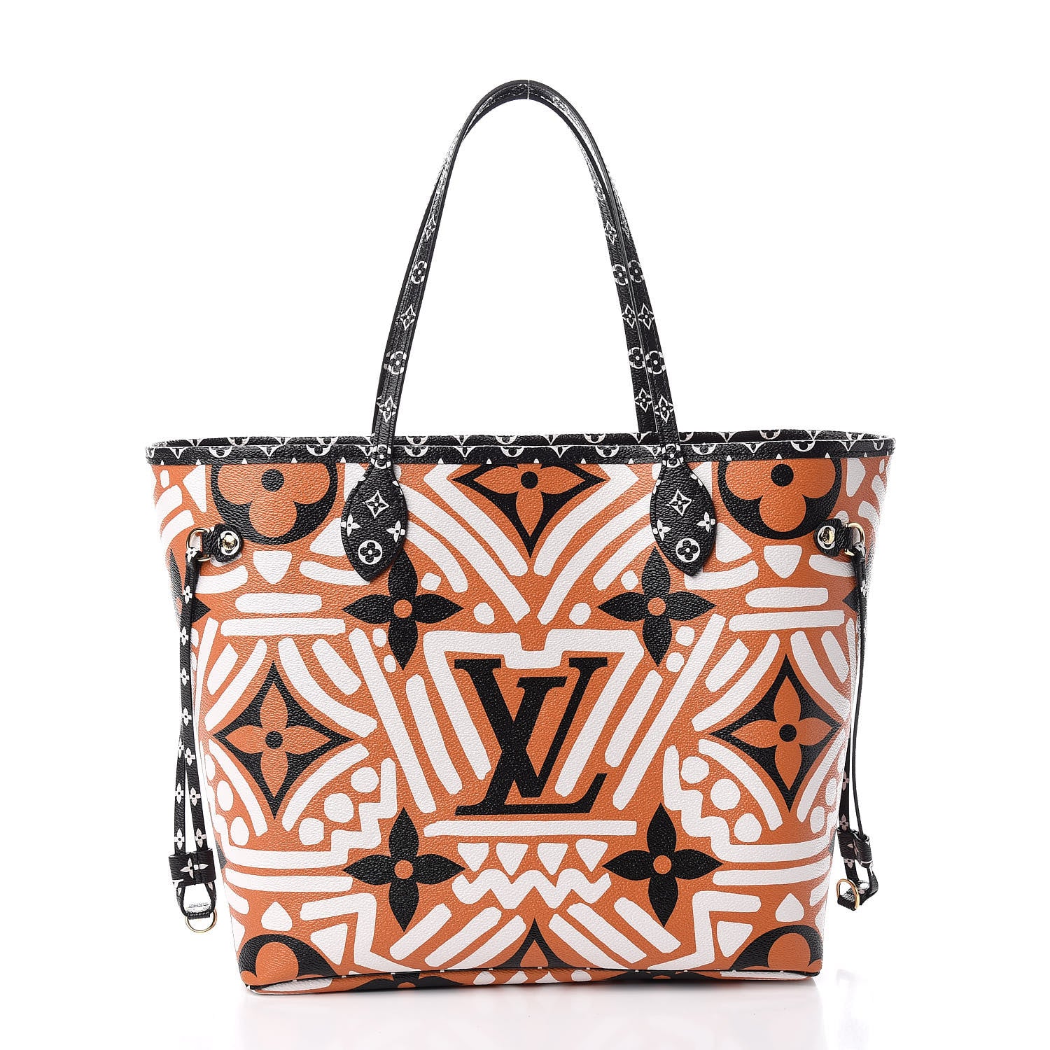 Louis Vuitton Monogram Giant Crafty Neverfull MM Creme Caramel 2 of 11