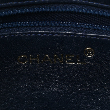 Chanel Lambskin Quilted CC Tassel Camera Case Navy 5 of 8