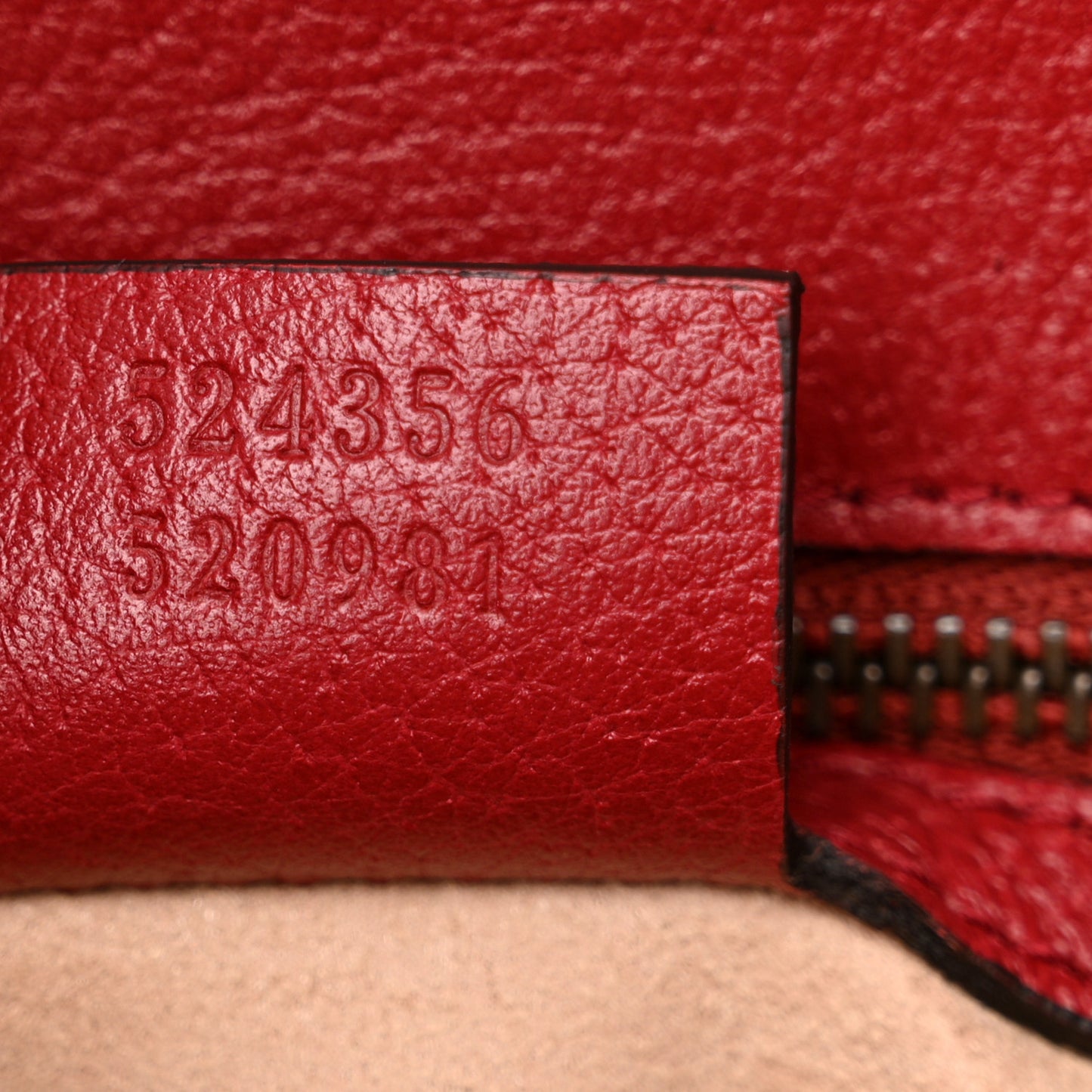 GG Supreme Monogram Medium Queen Margaret Shoulder Bag Red