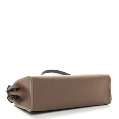 Hermes Vache Hunter Toile Herbag Zip 31 PM Etoupe Bleu Indigo 5 of 13