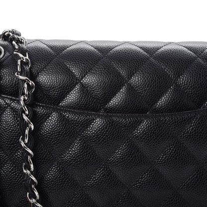 Chanel Caviar Quilted Jumbo Double Flap Black 9 of 11