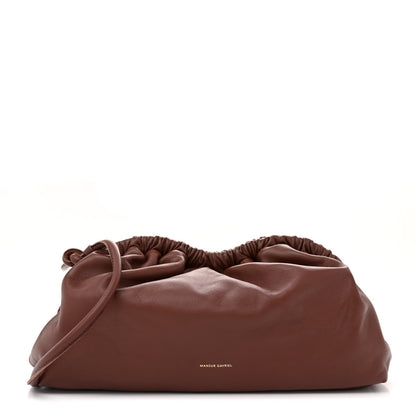 Mansur Gavriel Lambskin Oversized Cloud Clutch Chocolate 1 of 10