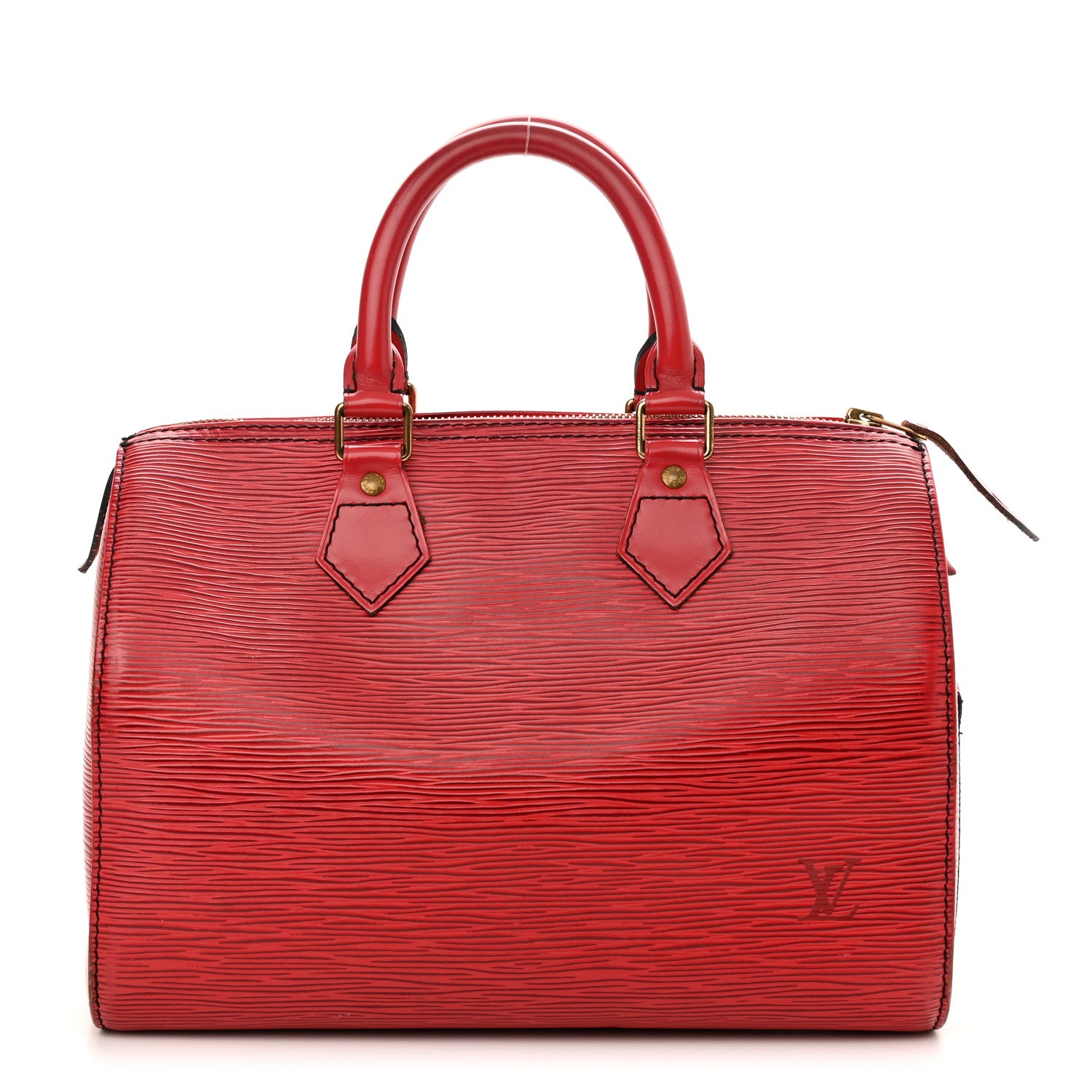 Louis Vuitton Epi Speedy 25 Castillan Red 1 of 15
