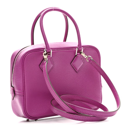 Hermes Chevre Mysore Plume II Mini Rose Pourpre 3 of 11