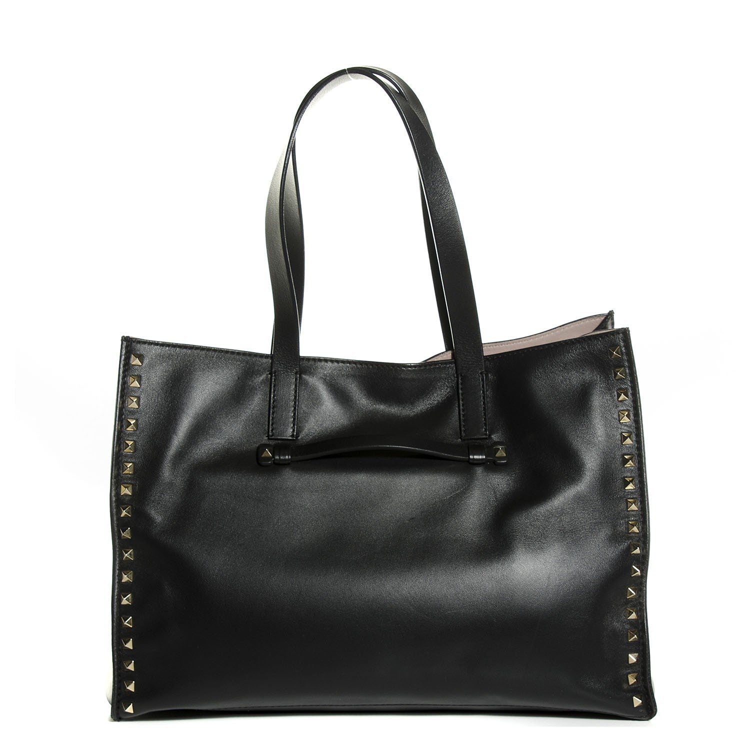 Valentino Garavani Nappa Medium Rockstud Soft Tote Black 1 of 8