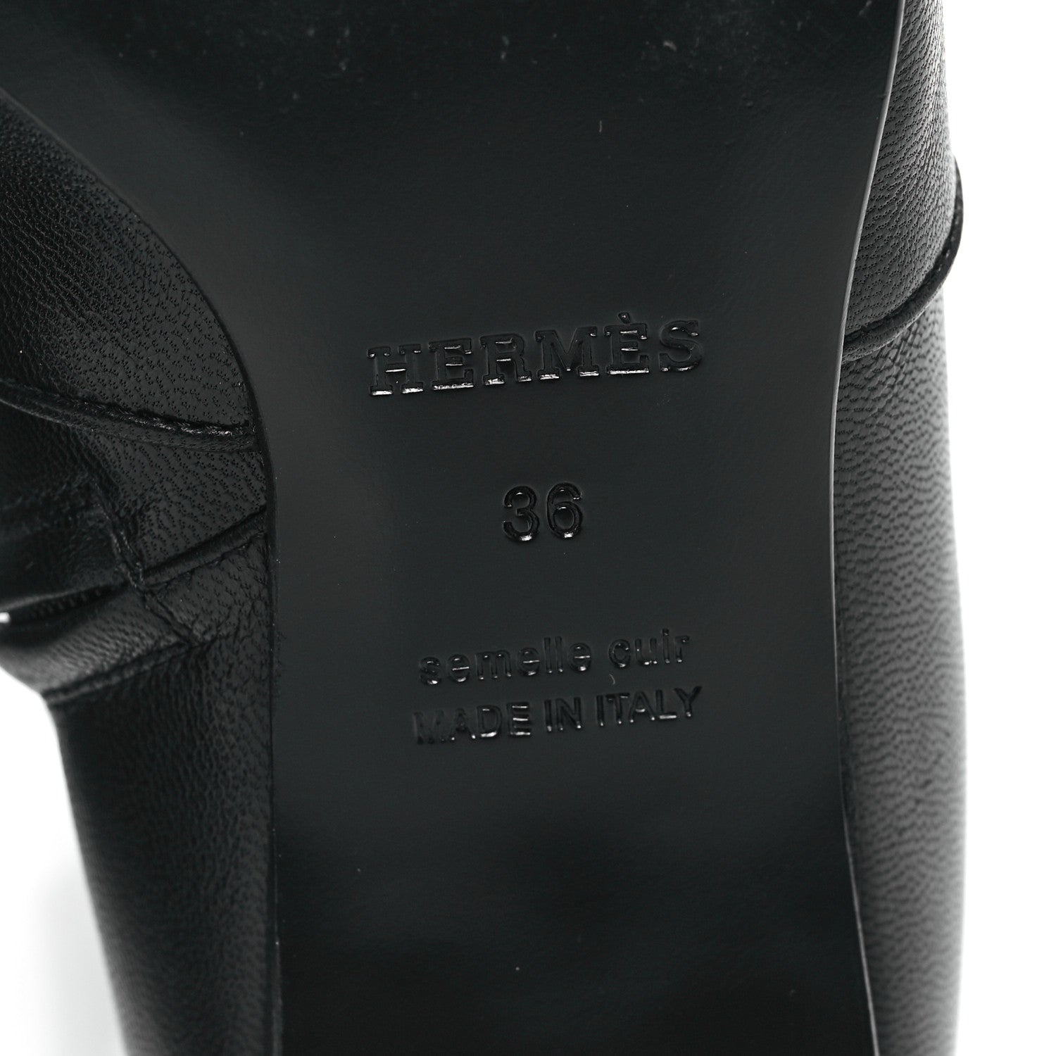 Hermes Goatskin Dora Ankle Boots 36 Black 7 of 9