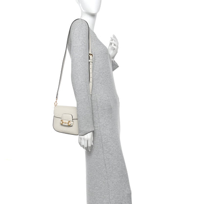 Gucci Azalea Calfskin Web Mini Horsebit 1955 Shoulder Bag Mystic White 2 of 12
