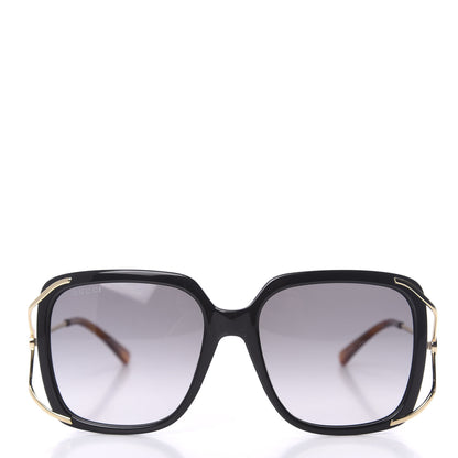 Gucci Acetate Butterfly Sunglasses GG0647S Black White 2 of 8