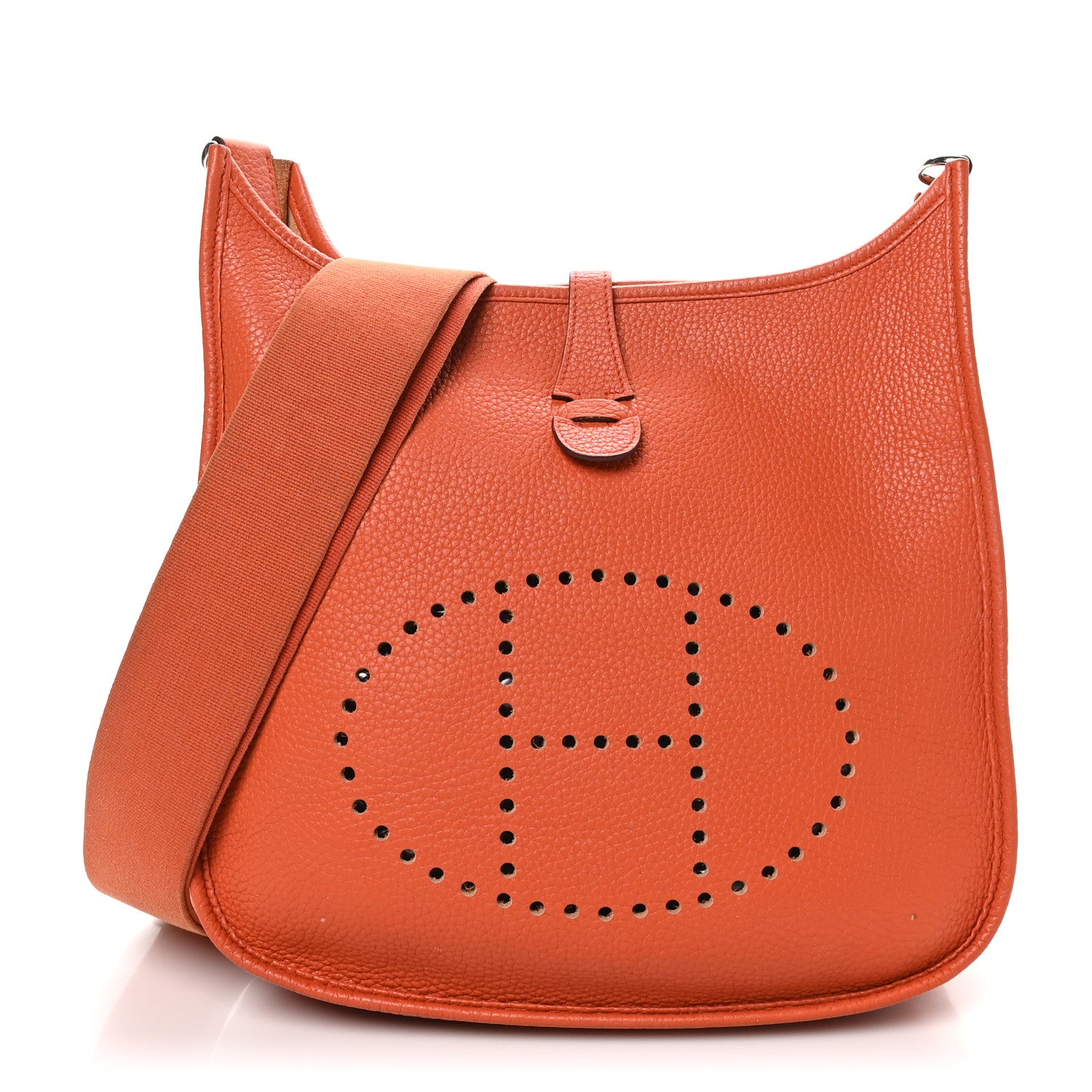 Hermes Taurillon Clemence Evelyne III PM Orange 1 of 11
