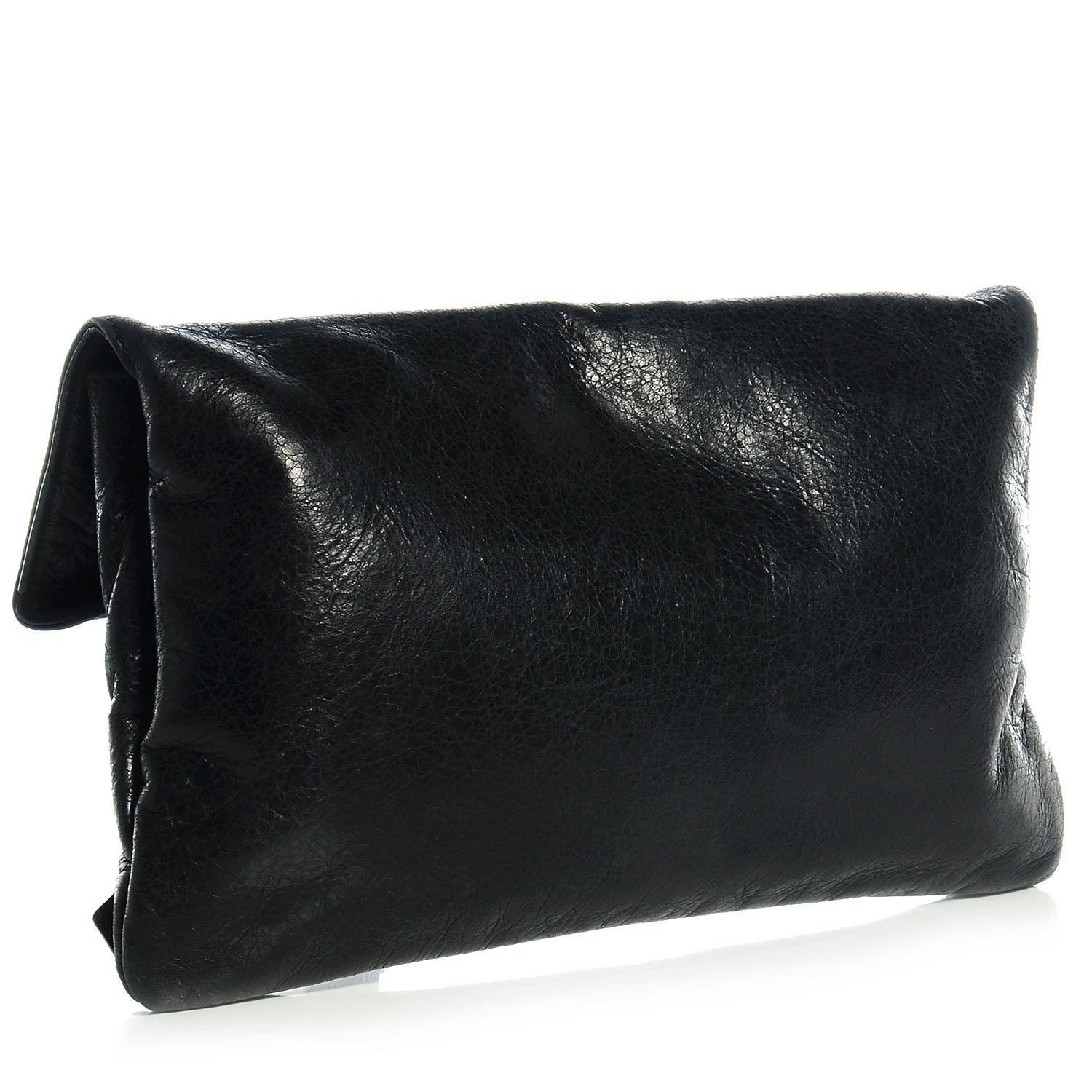 Balenciaga Agneau Giant 21 Silver Hardware Envelope Clutch Black 3 of 8