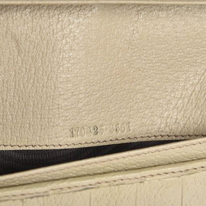 Gucci Monogram Metal Bar Chain Wallet Beige 8 of 8