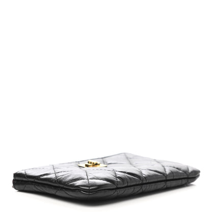 Chanel Aged Calfskin Quilted Small Reissue Cosmetic Case Black 4 of 7