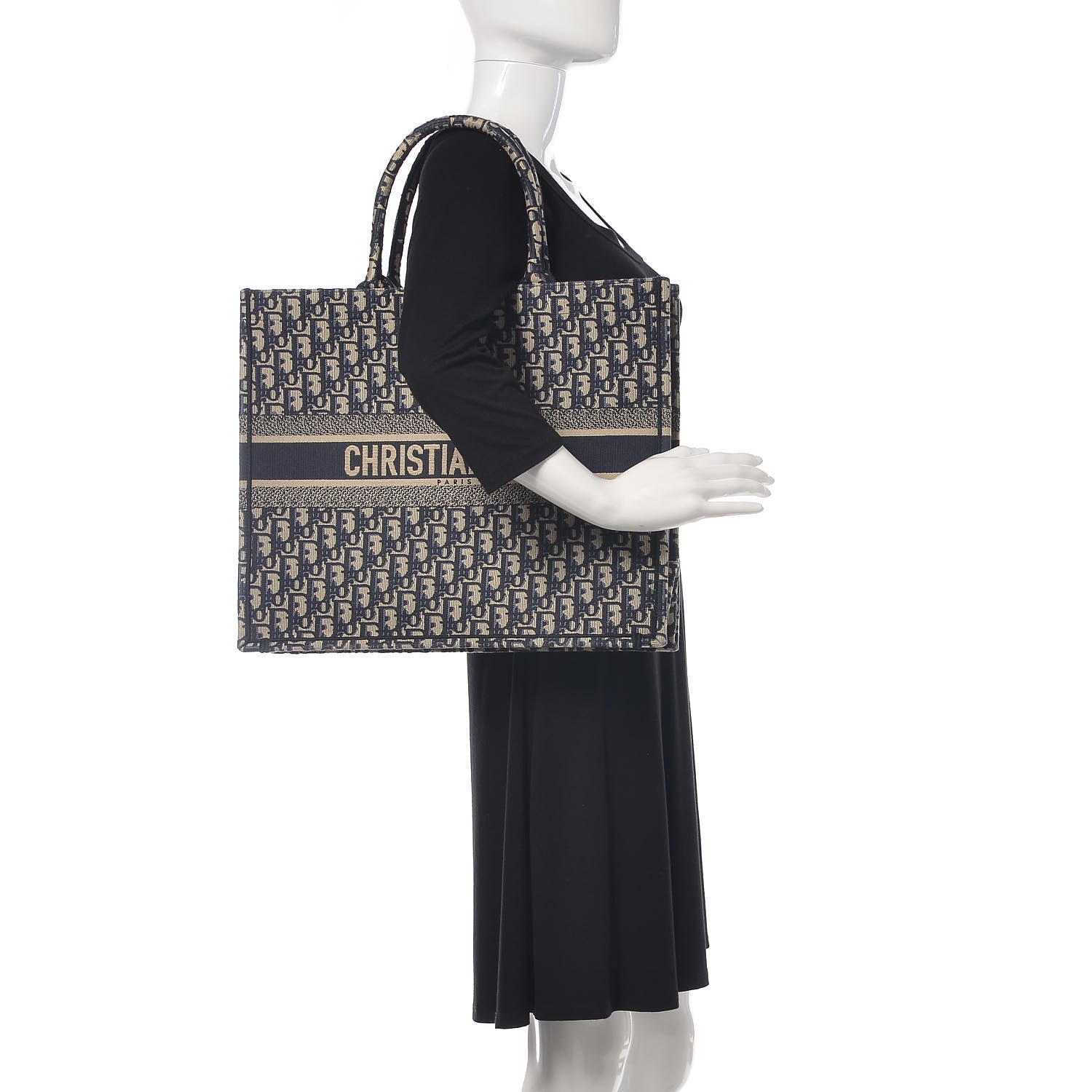 Christian Dior Oblique Book Tote Blue Multicolor 2 of 13