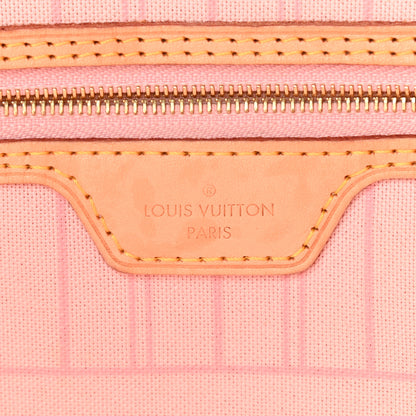 Louis Vuitton Damier Azur Neo Neverfull MM Rose Ballerine 7 of 12