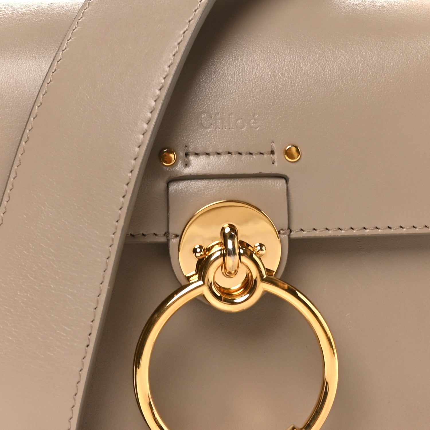 Chloe Calfskin Small Tess Bag Motty Grey 1878549 – FASHIONPHILE