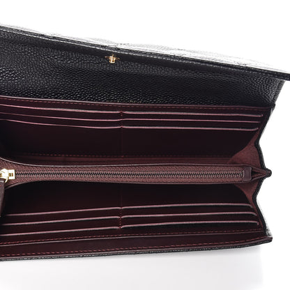 Chanel Caviar Quilted Large Gusset Flap Wallet Black 5 of 9