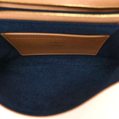 Louis Vuitton Lambskin Embossed Monogram Pochette Coussin Camel 5 of 10