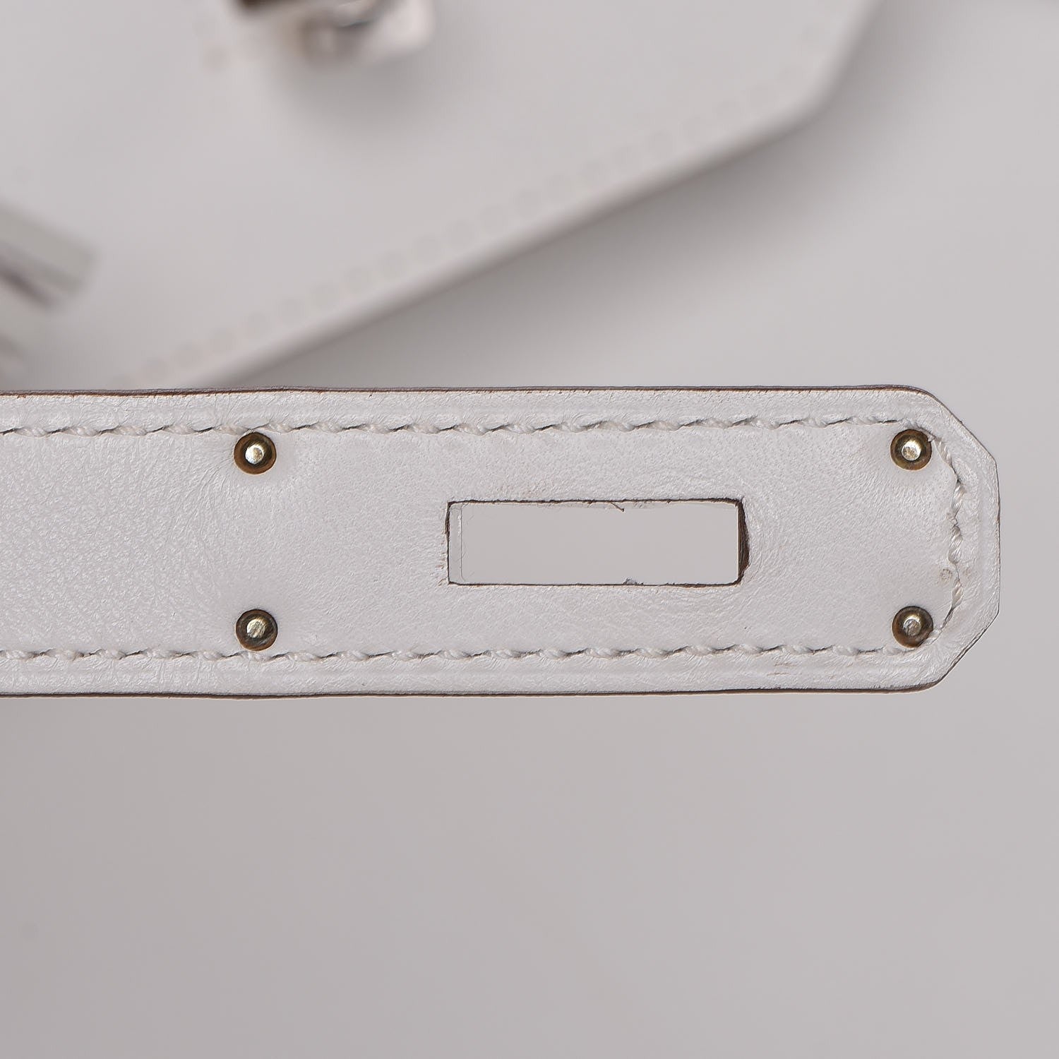 Hermes Swift Ghillies Birkin 35 White Gris Perle 25 of 34