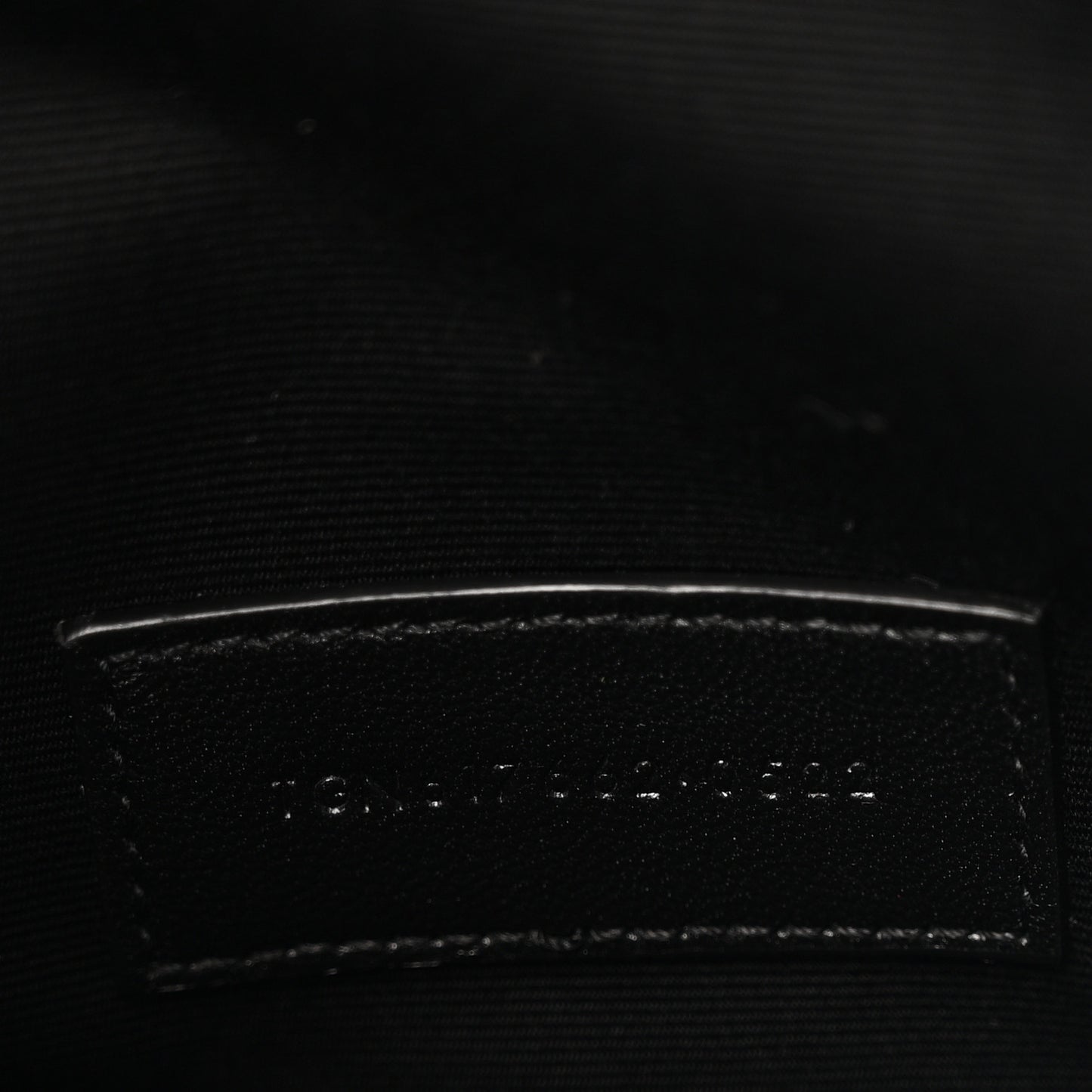 Grain De Poudre Matelasse Chevron Monogram Envelope Clutch Black