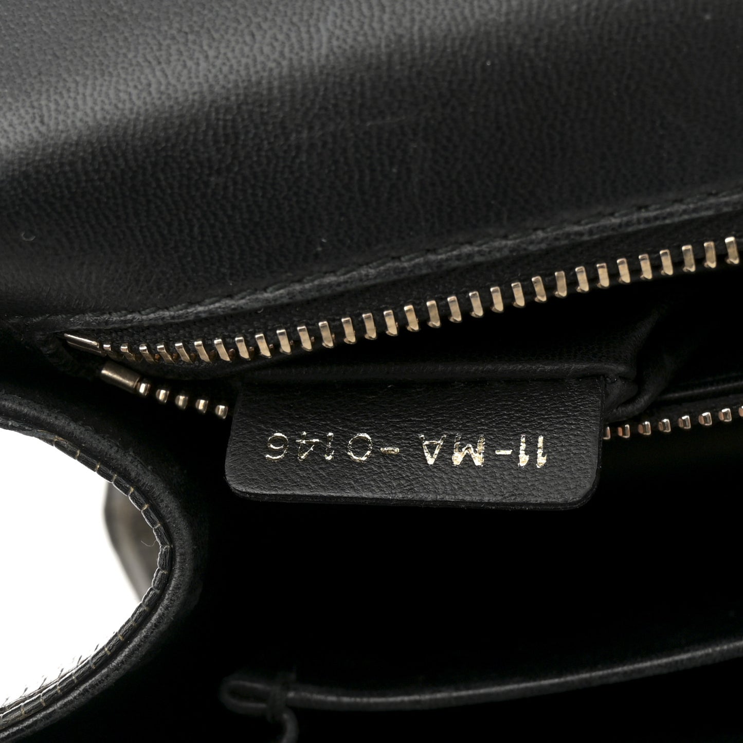 Lizard Medium Diorama Flap Bag Black Gold