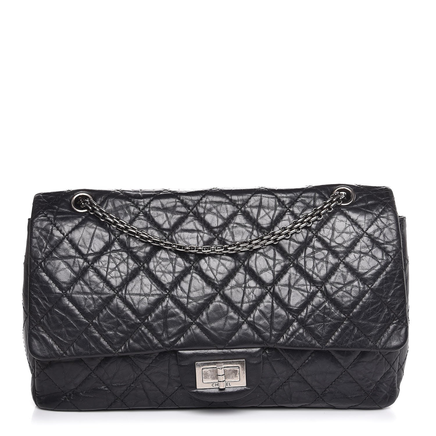 Chanel Aged Calfskin Quilted 2.55 Reissue 227 Flap Black 1 of 7