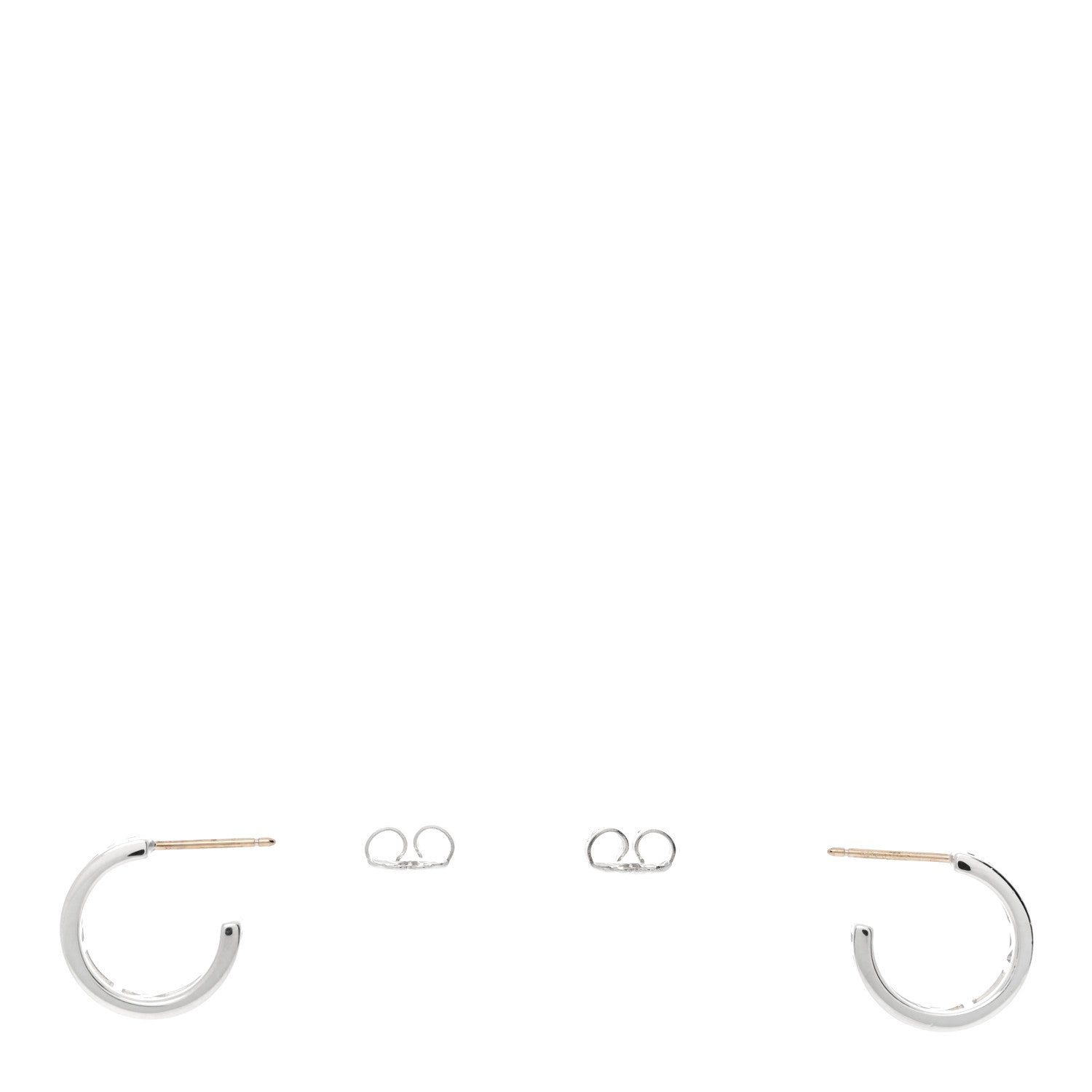 Tiffany Sterling Silver Small Atlas Open Hoop Earrings 3 of 4
