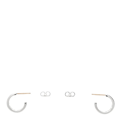 Tiffany Sterling Silver Small Atlas Open Hoop Earrings 3 of 4