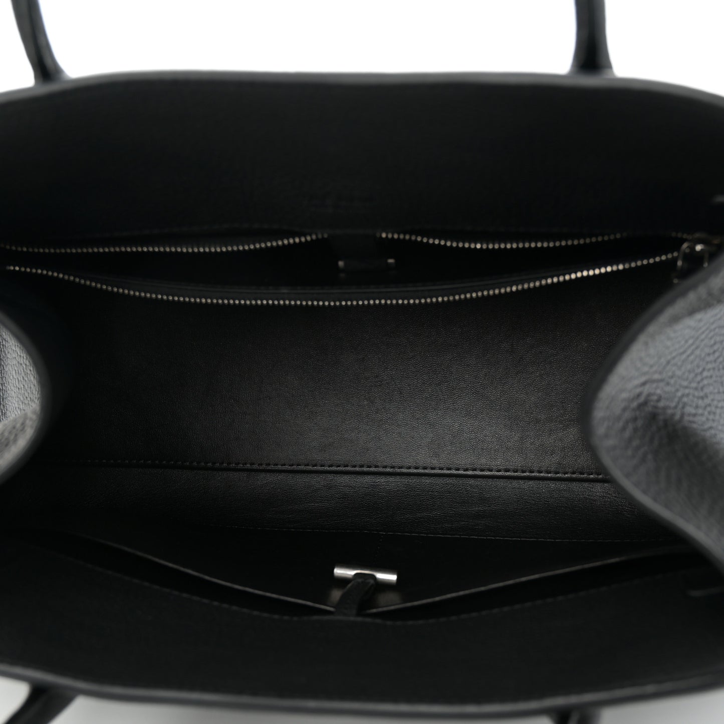 Grained Calfskin Margaux Shoulder 12 Black