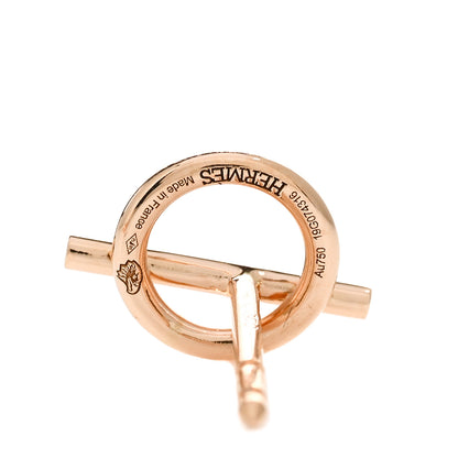 Hermes 18K Rose Gold PM Echappee Earrings 4 of 5